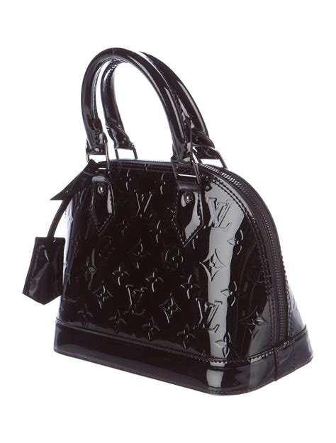 louis vuitton alma vernis pm black|Louis Vuitton monogram alma bb.